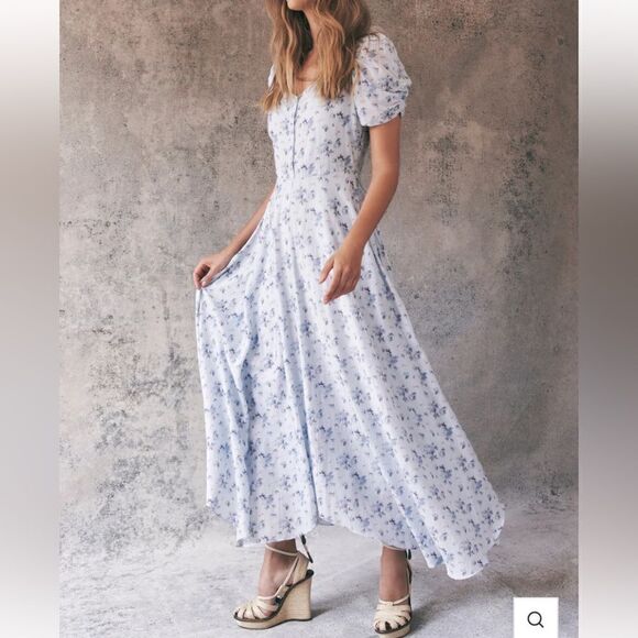 Coralie Maxi Dress. Mystical blue - Picture 5 of 11